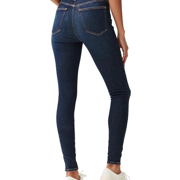 Lucky Brand Bridgette Skinny High Waist Dark Wash Skinny Jeans Size 29 - Picture 3 of 9